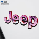 Jeep Emblem Overlay Decals - Pink Sunrise - Tiny Wrapz