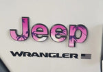Jeep Emblem Overlay Decals - Pink Sunrise - Tiny Wrapz
