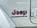 Jeep Emblem Overlay Decals - Pink Sunset - Tiny Wrapz
