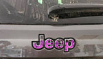 Jeep Emblem Overlay Decals - Purple Flames - Tiny Wrapz