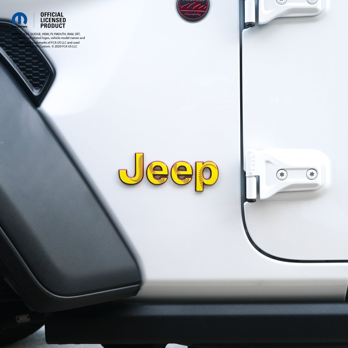 Jeep Emblem Overlay Decals - Softball - Tiny Wrapz