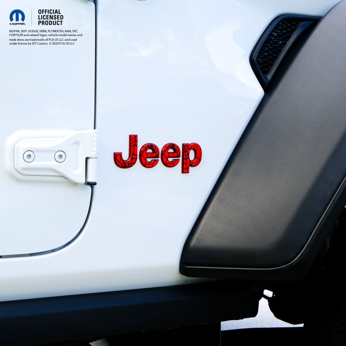 Jeep Emblem Overlay Decals -Spider Web - Tiny Wrapz