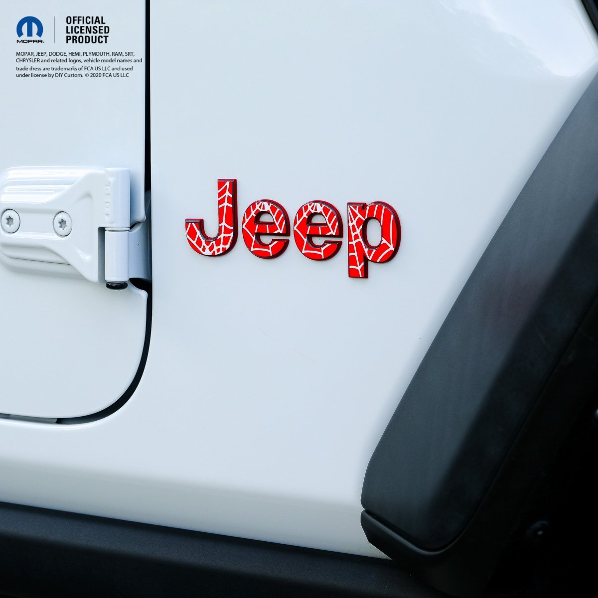 Jeep Emblem Overlay Decals -Spider Web - Tiny Wrapz