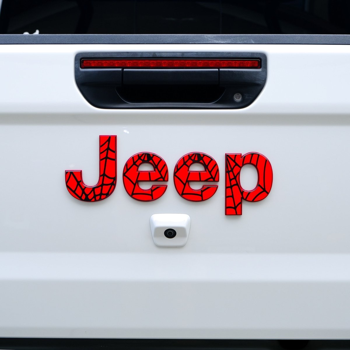 Jeep Emblem Overlay Decals - Spider Web - Tiny Wrapz
