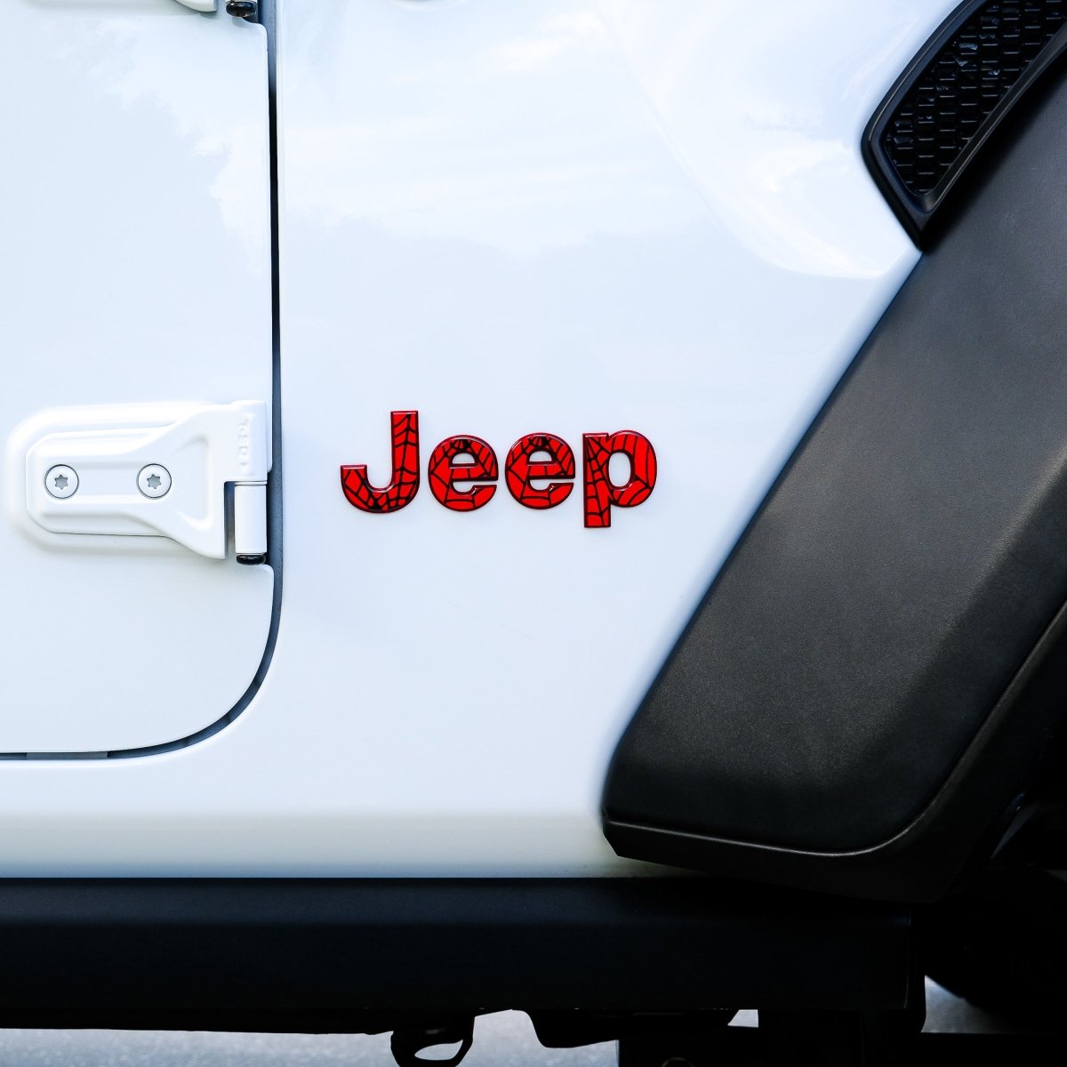 Jeep Emblem Overlay Decals - Spider Web - Tiny Wrapz