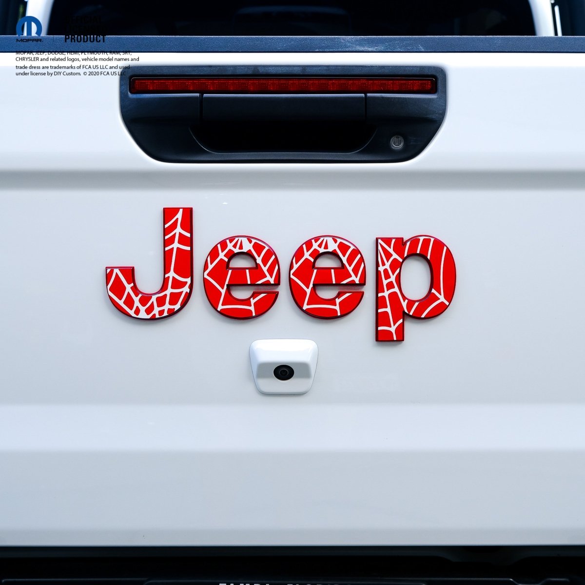 Jeep Emblem Overlay Decals -Spider Web - Tiny Wrapz