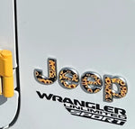 Jeep Emblem Overlay Decals - Sunflowers on Black - Tiny Wrapz