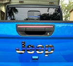 Jeep Emblem Overlay Decals - Thin Blue Line American Flag - Tiny Wrapz