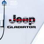 Jeep Emblem Overlay Decals - Thin Red Line American Flag - Tiny Wrapz
