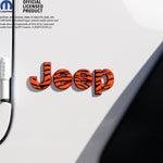 Jeep Emblem Overlay Decals - Tiger Print - Tiny Wrapz