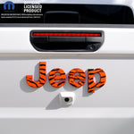 Jeep Emblem Overlay Decals - Tiger Print - Tiny Wrapz