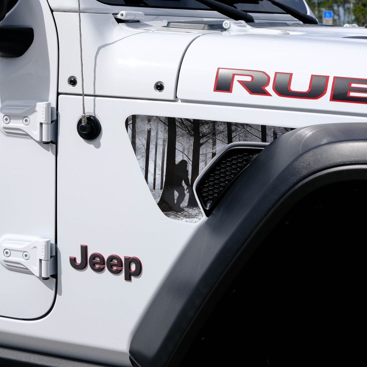 Jeep Fender Vent Decals Pair "Big Foot" Fits 2018 - 2026 Wrangler JL & Gladiator - Tiny Wrapz