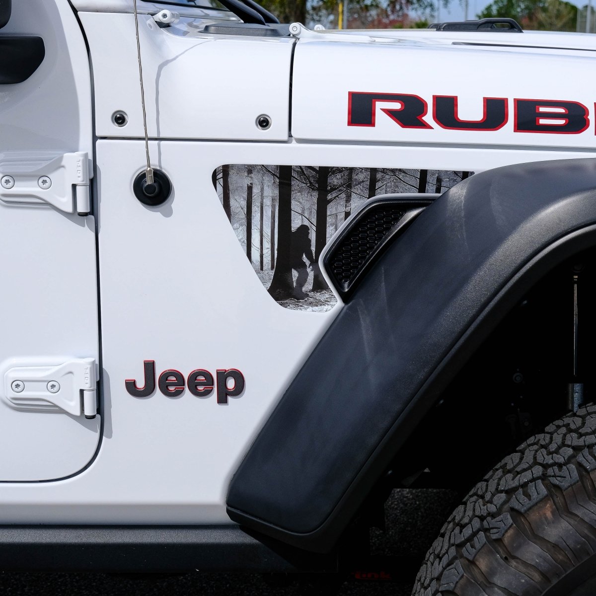 Jeep Fender Vent Decals Pair "Big Foot" Fits 2018 - 2026 Wrangler JL & Gladiator - Tiny Wrapz