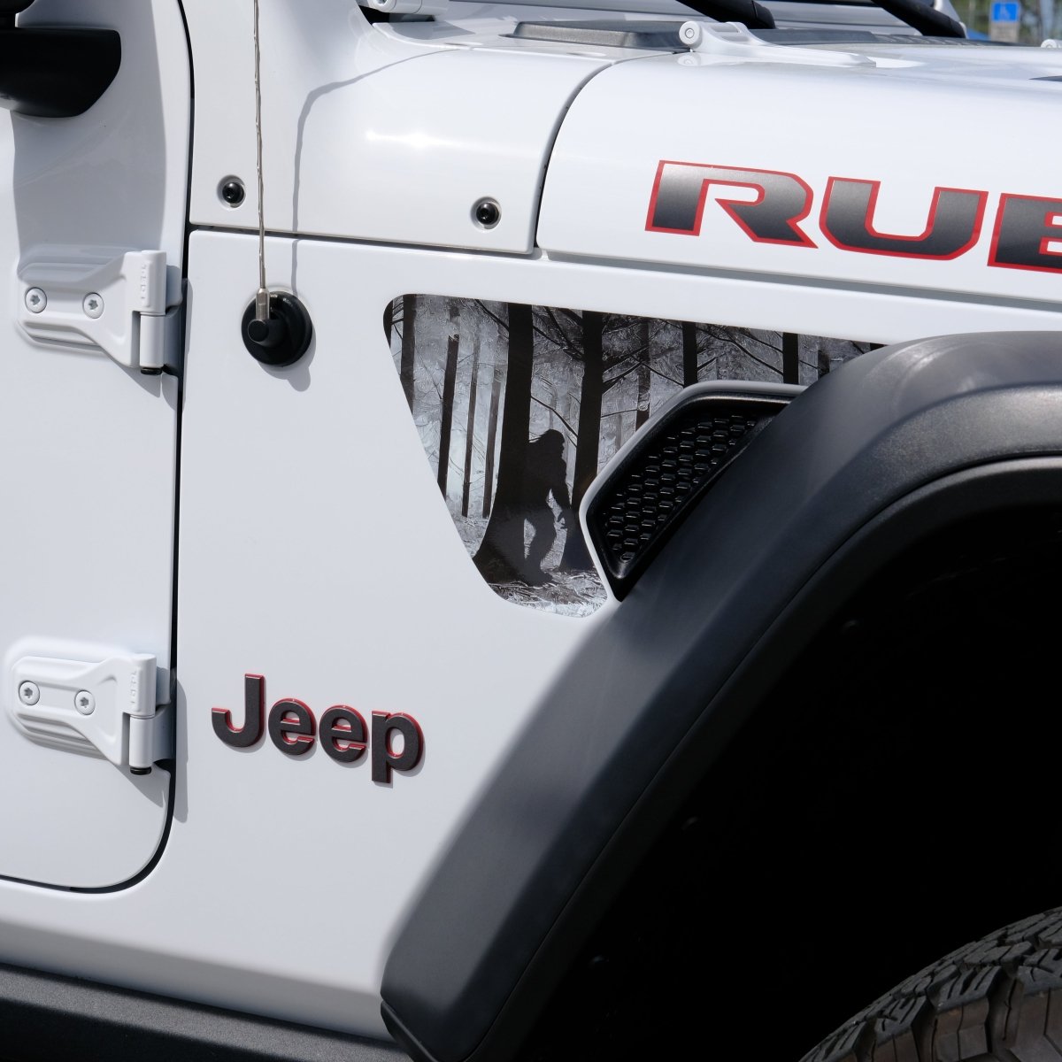 Jeep Fender Vent Decals Pair "Big Foot" Fits 2018-2026 Wrangler JL & Gladiator - Tiny Wrapz