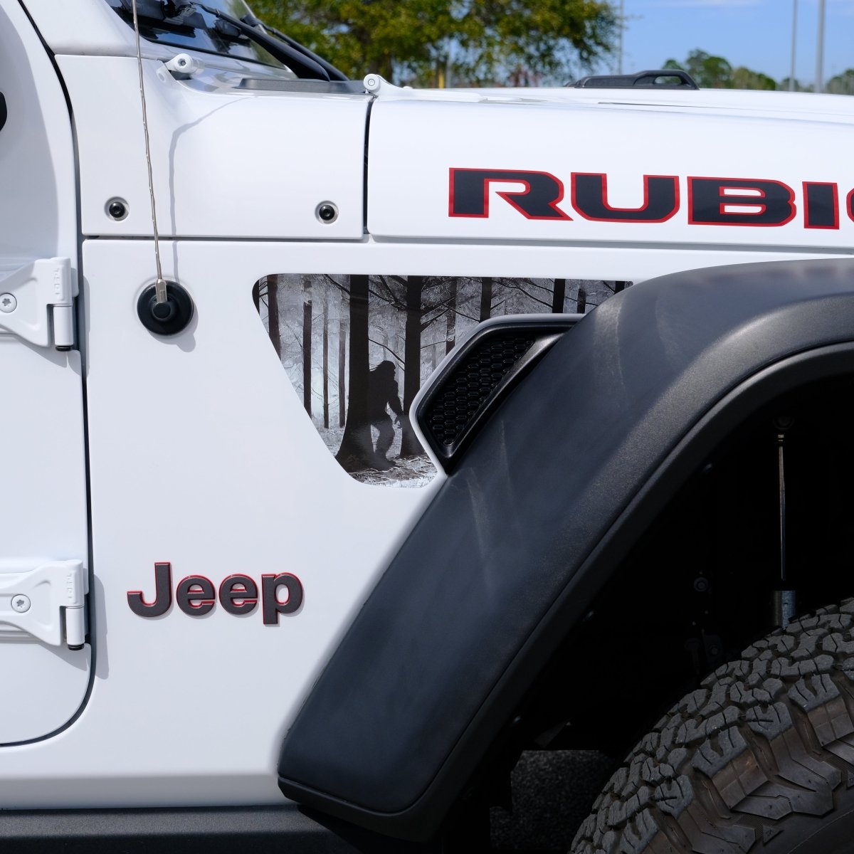 Jeep Fender Vent Decals Pair "Big Foot" Fits 2018-2026 Wrangler JL & Gladiator - Tiny Wrapz
