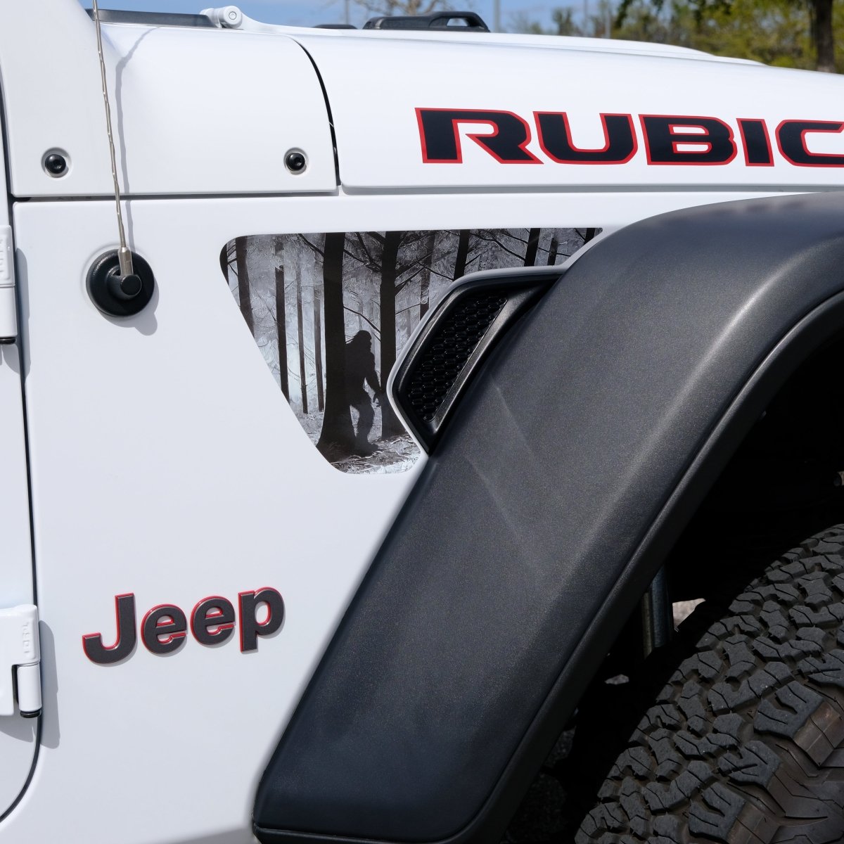 Jeep Fender Vent Decals Pair "Big Foot" Fits 2018-2026 Wrangler JL & Gladiator - Tiny Wrapz