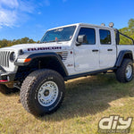 Jeep Fender Vent Decals Pair "Black and White American Flag" Fits 2018 - 2026 Wrangler JL & Gladiator - Tiny Wrapz