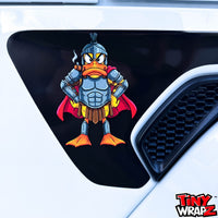Jeep Fender Vent Decals Pair "Black Gladiator Duck " Fits 2018 - 2026 Wrangler JL & Gladiator - Tiny Wrapz