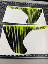 Jeep Fender Vent Decals Pair "Dripping Green" Fits 2018 - 2026 Wrangler JL & Gladiator - Tiny Wrapz