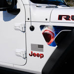 Jeep Fender Vent Decals Pair "Shark" Fits 2018 - 2026 Wrangler JL & Gladiator - Tiny Wrapz