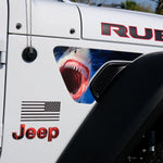 Jeep Fender Vent Decals Pair "Shark" Fits 2018-2026 Wrangler JL & Gladiator - Tiny Wrapz