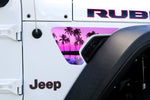 Jeep Fender Vent Vinyl "Pink Sunset" Decals Fits 2018-2026 Wrangler JL & Gladiator - Tiny Wrapz