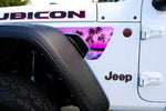 Jeep Fender Vent Vinyl "Pink Sunset" Decals Fits 2018-2026 Wrangler JL & Gladiator - Tiny Wrapz