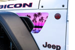 Jeep Fender Vent Vinyl "Pink Sunset" Decals Fits 2018-2026 Wrangler JL & Gladiator - Tiny Wrapz