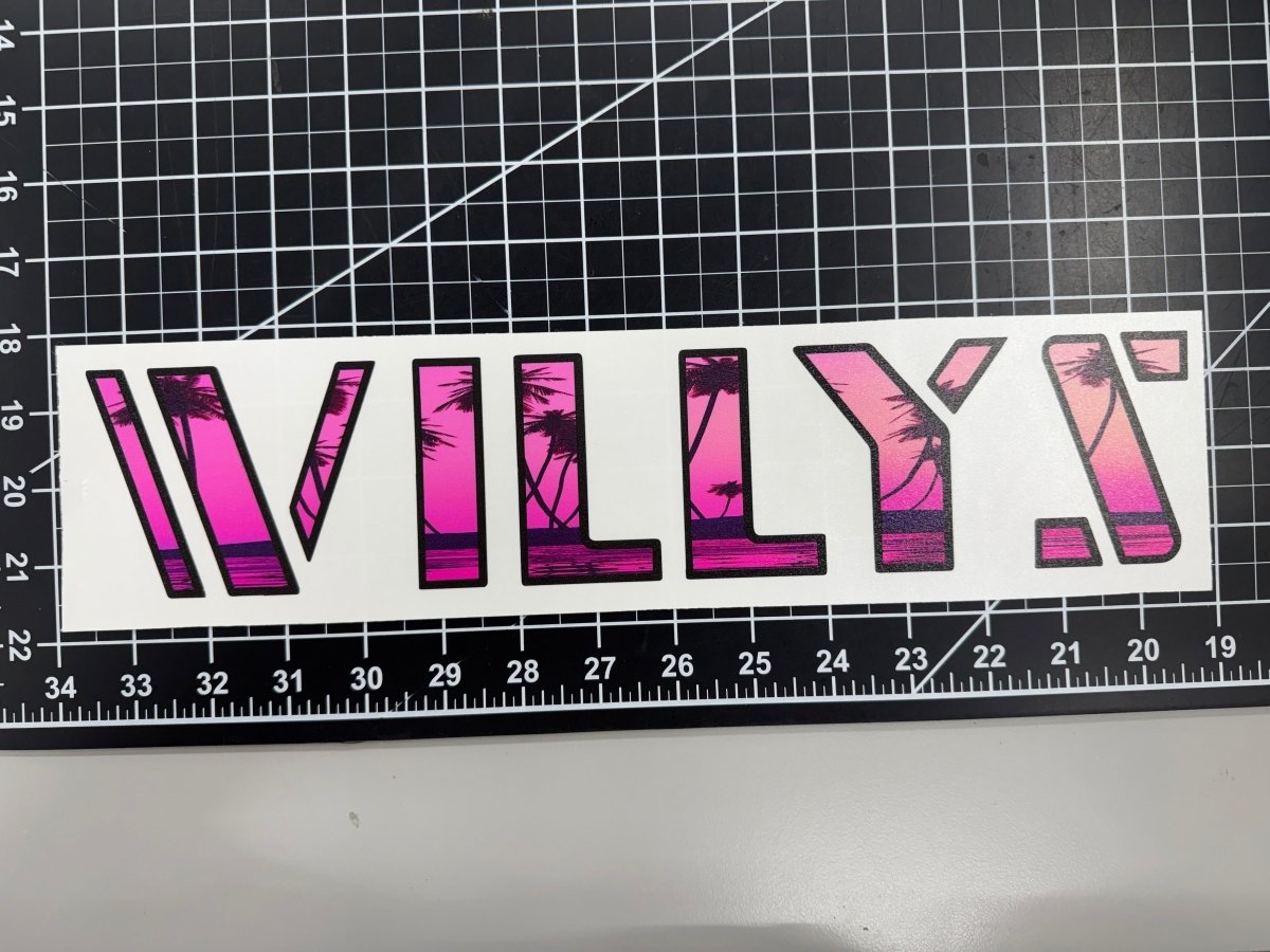 Jeep Hood Decals - Tiny Wrapz