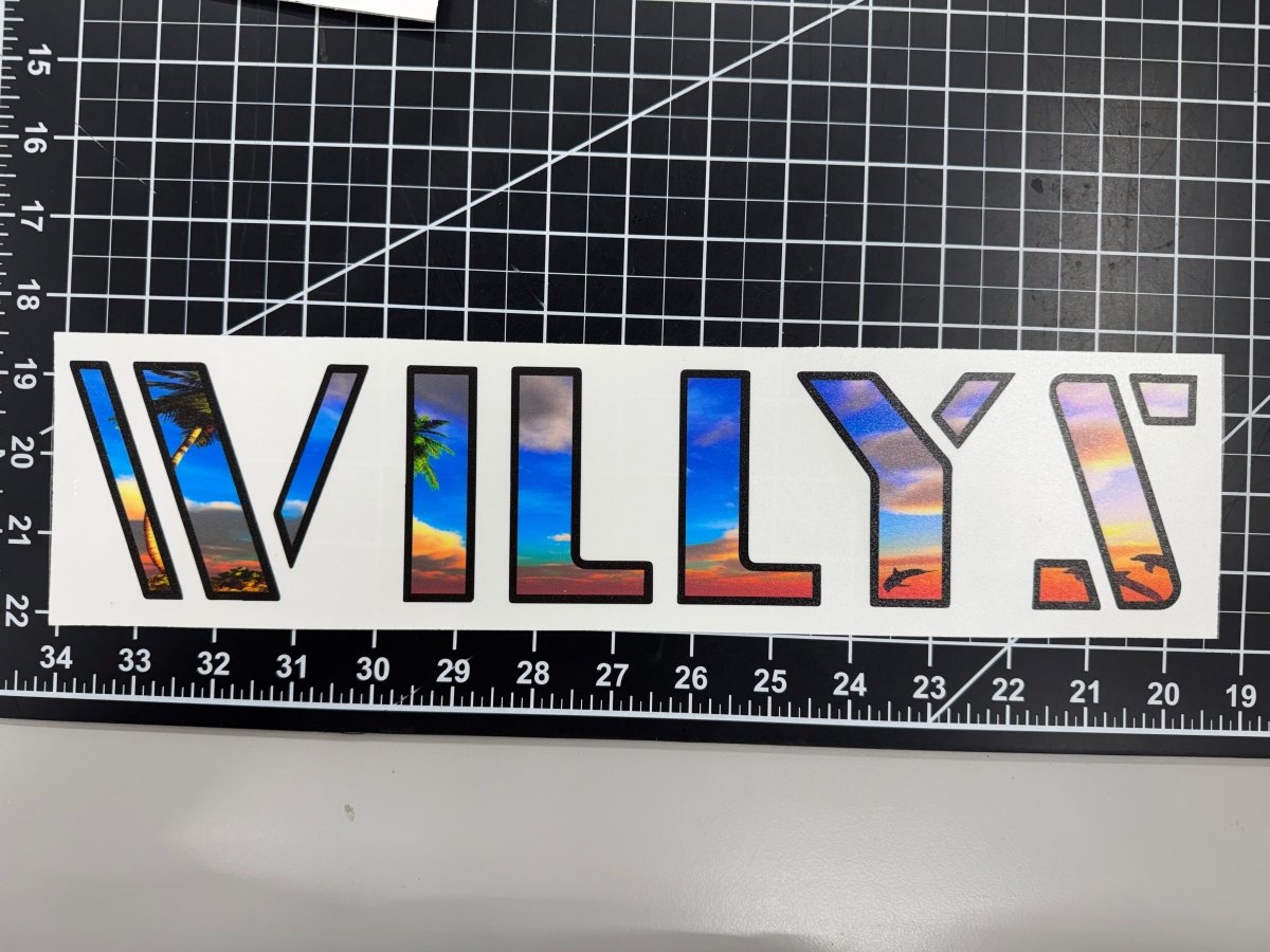 Jeep Hood Decals - Tiny Wrapz