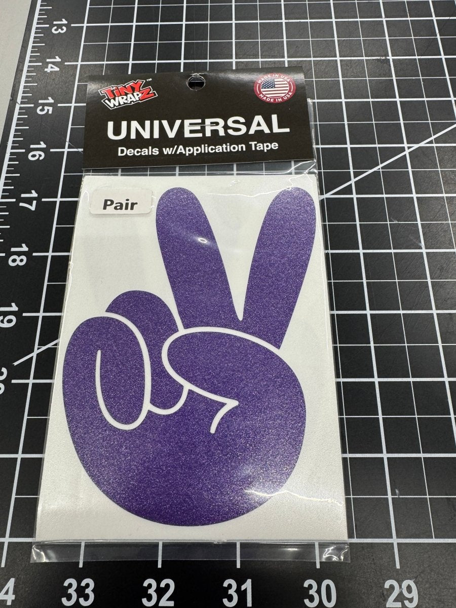 Jeep Peace Wave Glitter Vinyl Decal Sticker - Tiny Wrapz
