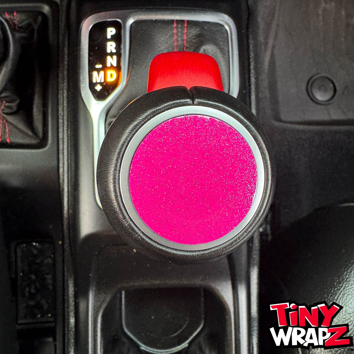 Jeep Shift Knob Premium Vinyl "Glitter" Sticker Fits 2018-2026 Wrangler JL & Gladiator - Tiny Wrapz