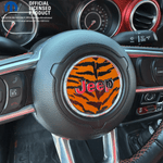 Jeep Wrangler JK Steering Wheel Circle Orange Tiger Vinyl Decal Sticker 2007-2017 - Tiny Wrapz