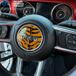 Jeep Wrangler JK Steering Wheel Circle Orange Tiger Vinyl Decal Sticker 2007-2017 - Tiny Wrapz
