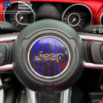 Jeep Wrangler JL Gladiator Steering Wheel Circle Dripping Purple Vinyl Decal Sticker - Tiny Wrapz