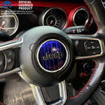 Jeep Wrangler JL Gladiator Steering Wheel Circle Dripping Purple Vinyl Decal Sticker - Tiny Wrapz