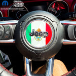 Jeep Wrangler JL Gladiator Steering Wheel Circle Mexican Flag Vinyl Decal Sticker - Tiny Wrapz