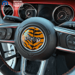 Jeep Wrangler JL Gladiator Steering Wheel Circle Orange Tiger Vinyl Decal Sticker - Tiny Wrapz