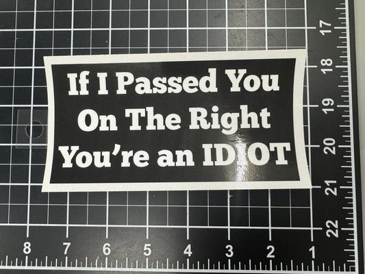 Passing on the Right - Tiny Wrapz