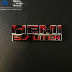RAM 1500 HEMI Fender Emblem Overlay Decals (Pair) DRIPPING RED Fits 2013 - 2024 - Tiny Wrapz