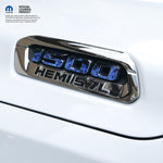 RAM 1500 Hood Emblem Overlay Decals L&R BLUE FIRE Fits 2019 - 2026 RAM Trucks - Tiny Wrapz