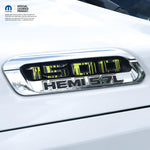 RAM 1500 Hood Emblem Overlay Decals L&R DRIPPING GREEN Fits 2019 - 2026 RAM Trucks - Tiny Wrapz