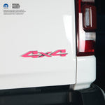 RAM 4x4 Emblem Overlay Decals FLUORESCENT HOT PINK Fits 2009 - 2026 1500 - 5500 - Tiny Wrapz