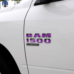 RAM Classic 1500 - 3500 Door Emblem Decals PURPLE FLAMES Fits 2009 - 2024 - Tiny Wrapz