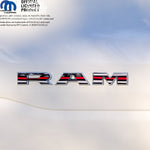 RAM Door x2 Emblem Overlay Decals L&R Thin Red Line Flag Fits 2019 - 2026 RAM Trucks - Tiny Wrapz