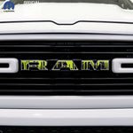 RAM Grill Emblem Overlay Decals DRIPPING GREEN Fits 2009 - 2026 1500 - 5500 - Tiny Wrapz