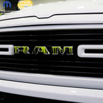 RAM Grill Emblem Overlay Decals DRIPPING GREEN Fits 2009 - 2026 1500 - 5500 - Tiny Wrapz