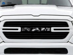 RAM Grill Emblem Overlay Decals Grayscale American Flag Fits 2009 - 2026 1500 - 5500 - Tiny Wrapz