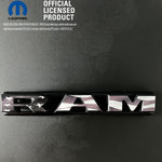 RAM Grill Emblem Overlay Decals Grayscale American Flag Fits 2009 - 2026 1500 - 5500 - Tiny Wrapz