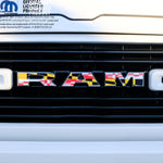 RAM Grill Emblem Overlay Decals MARYLAND STATE FLAG Fits 2009 - 2026 1500 - 5500 - Tiny Wrapz